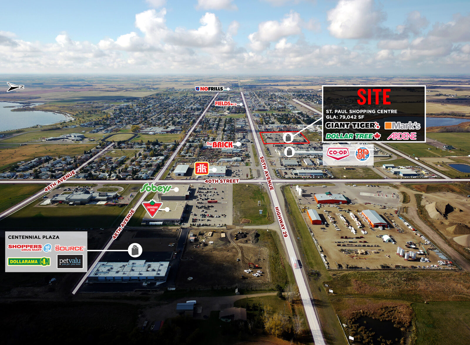 prime retail space at St Paul Shopping Centre